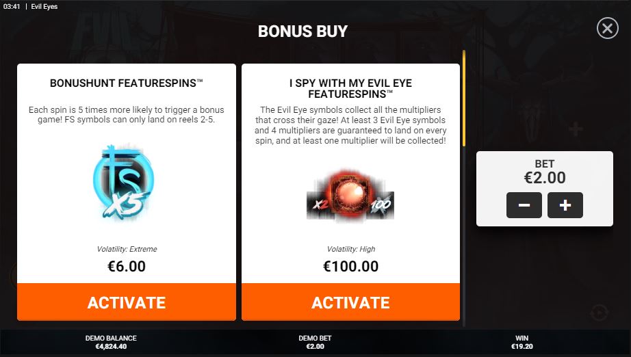 Evil Eyes Slot Future buy